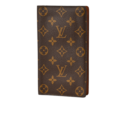 Louis Vuitton Passport Cover, &pound;190, Accessories, Brown, Canvas, Front view